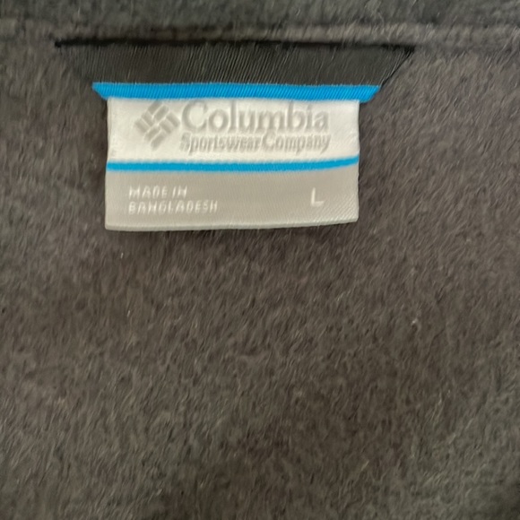 Mens Columbia Sportswear Full Zip Fleece lightweight jacket side zipper pockets. - Picture 2 of 3